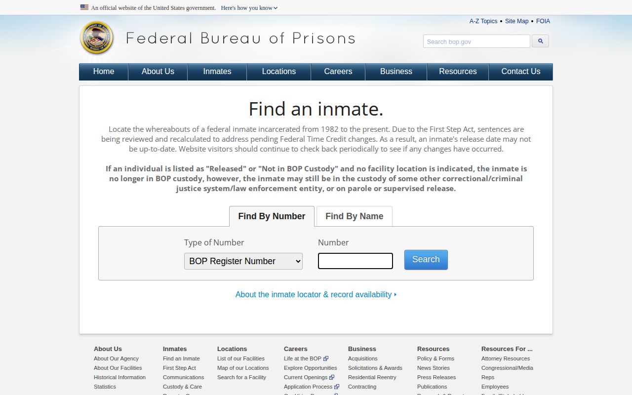 Federal locator for a Weber County custody transfer
